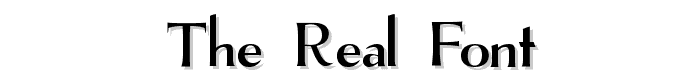 The Real Font font